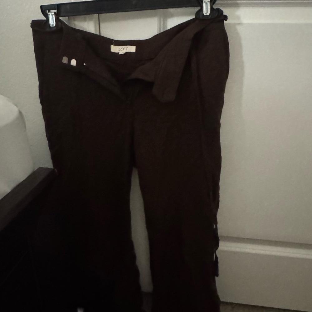LOFT Women's Chocolate Flare Pants